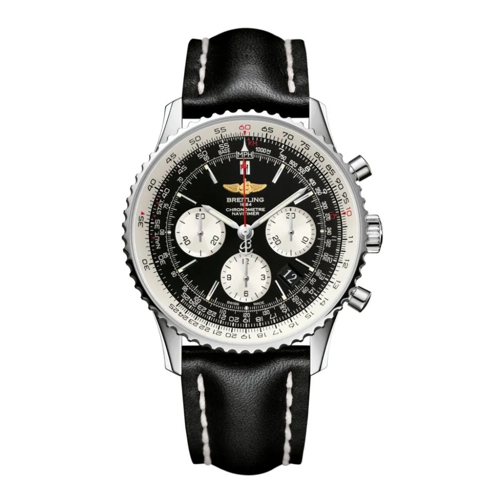Breitling Navitimer 01 46 MM Chronograph Navitimer Steel Men's Watch AB012721-BD09BKLD AB012721-BD09-442X-A20D.1