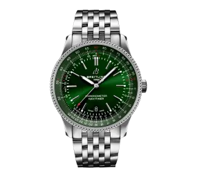 Breitling Navitimer Watch with Green Dial, 41mm