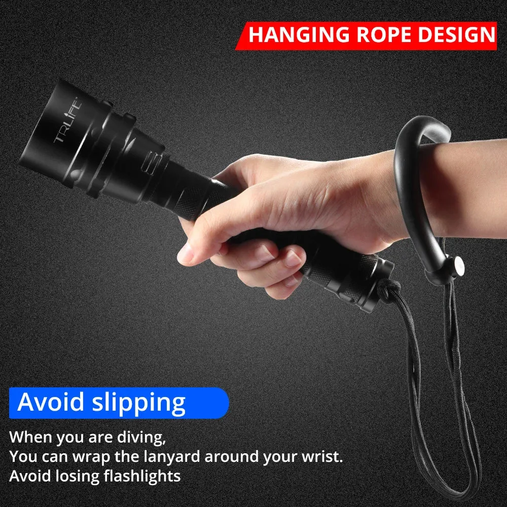 Brightest Professional Diving Flashlight  L2 Portable Scuba Dive torch 200M Underwater IPX8 Waterproof 18650 Flashlights