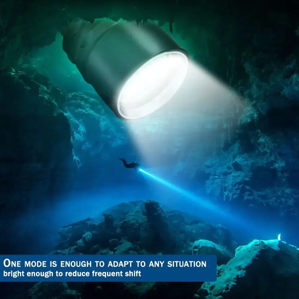 Brightest Professional Diving Flashlight  L2 Portable Scuba Dive torch 200M Underwater IPX8 Waterproof 18650 Flashlights