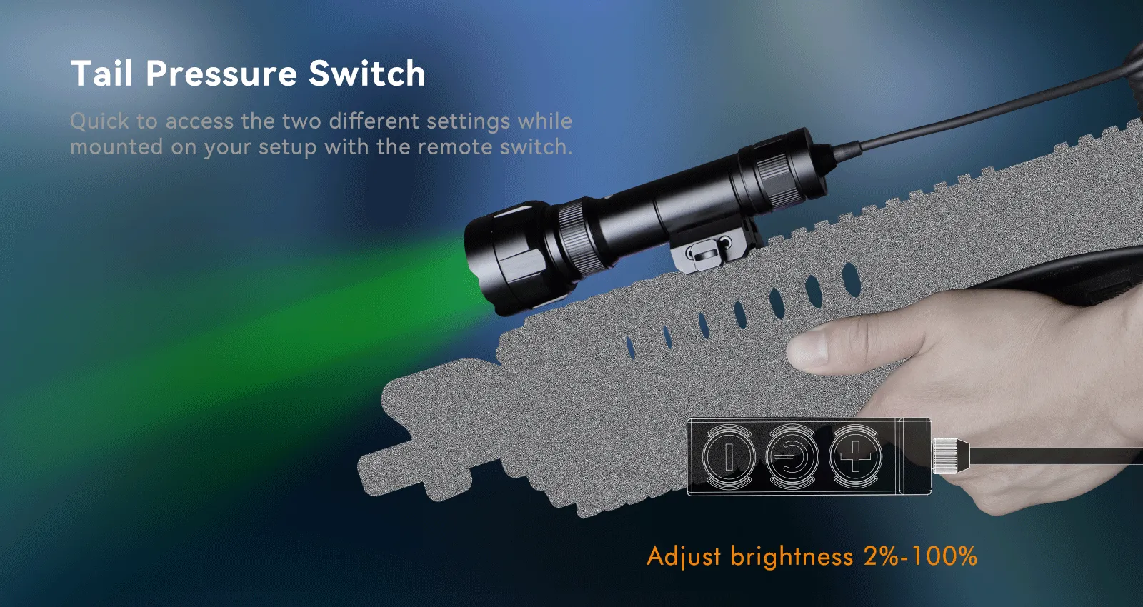 Brinyte T40 USB-C Rechargeable Multifunctional Light for Hunting, Fishing, Home Security, and Outdoor Adventures