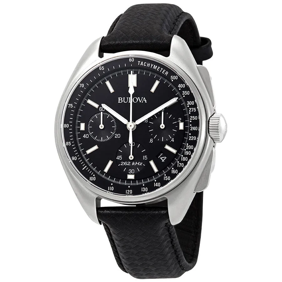 Bulova Special Edition Moon Apollo Lunar Pilot Chronograph Black Dial Men's Watch 96B251