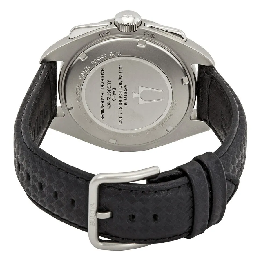 Bulova Special Edition Moon Apollo Lunar Pilot Chronograph Black Dial Men's Watch 96B251