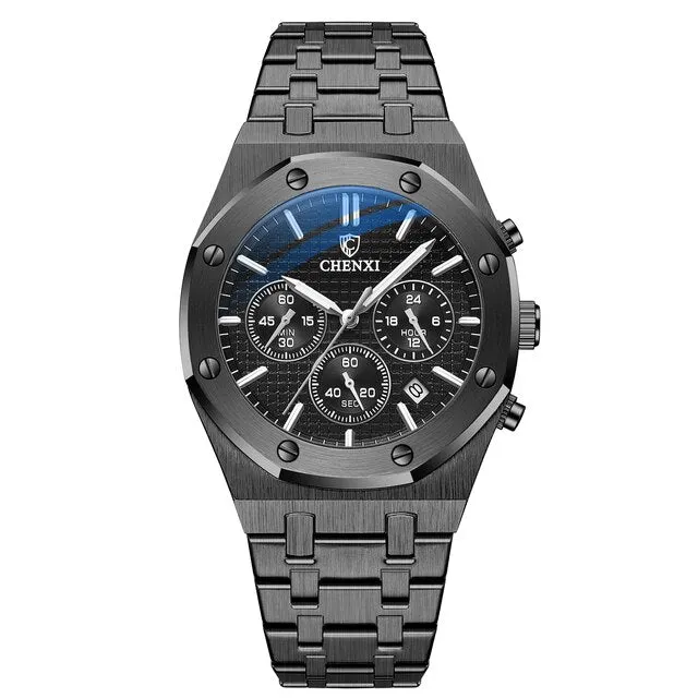 Business Style Mens Top Luxury Quartz Waterproof Watches
