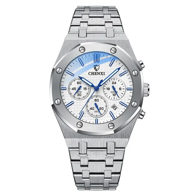 Business Style Mens Top Luxury Quartz Waterproof Watches