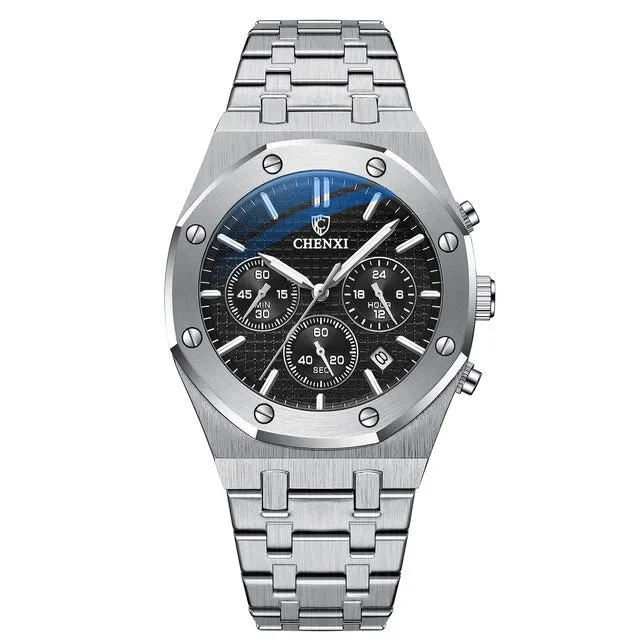 Business Style Mens Top Luxury Quartz Waterproof Watches