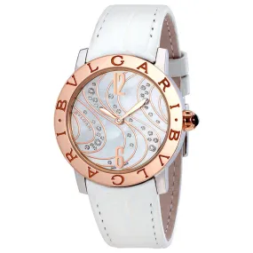 Bvlgari BVLGARI Automatic White Mother of Pearl Diamond Dial Ladies Watch 102027