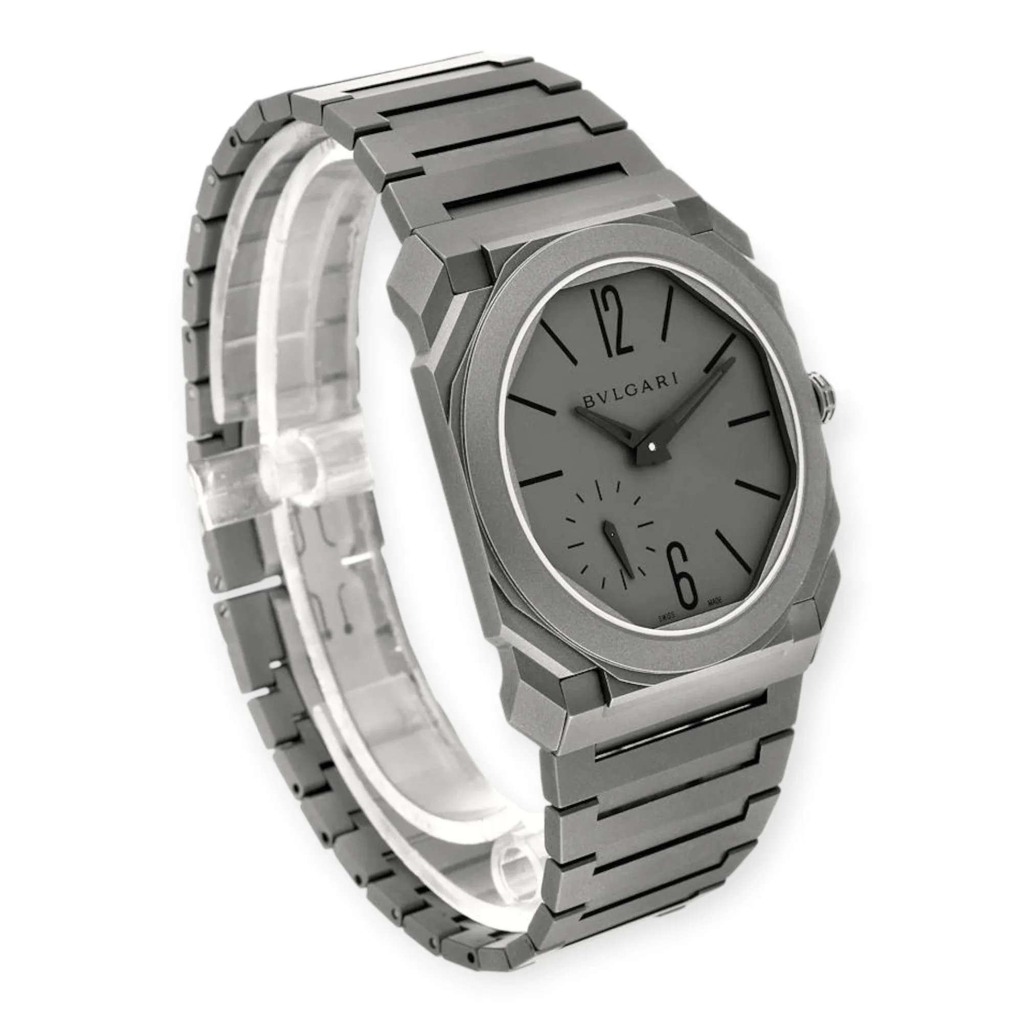 Bvlgari Octo Finissimo 102713 Titanium Ultra Thin Mens Watch