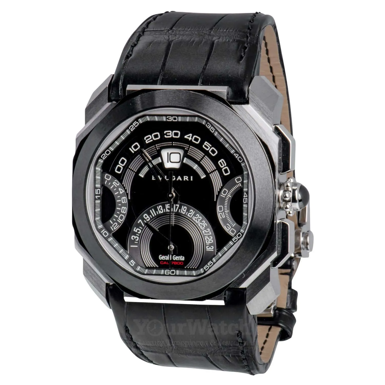 Bvlgari Octo Stainless Steel Quadri Retro 45mm Men's Watch 101882