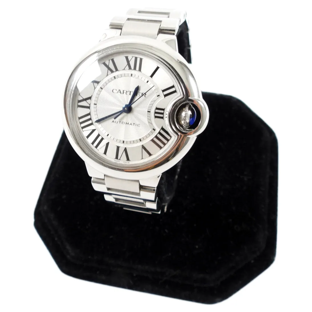 Cartier Ballon Bleu 33mm Stainless Automatic Ladies Watch