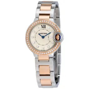 Cartier Ballon Bleu Silver Dial Diamond Ladies Watch WE902076