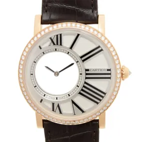 Cartier Rotonde de Cartier Diamond White Dial Watch HPI00635