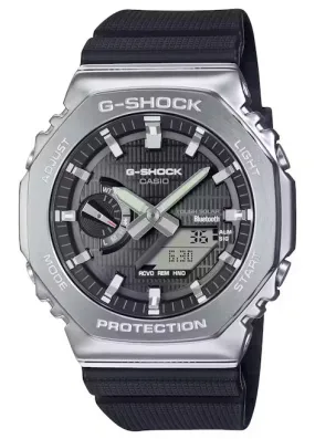 CASIO G-SHOCK METAL SOLAR BLUETOOTH BLACK DIAL BLACK BAND GBM2100-1A