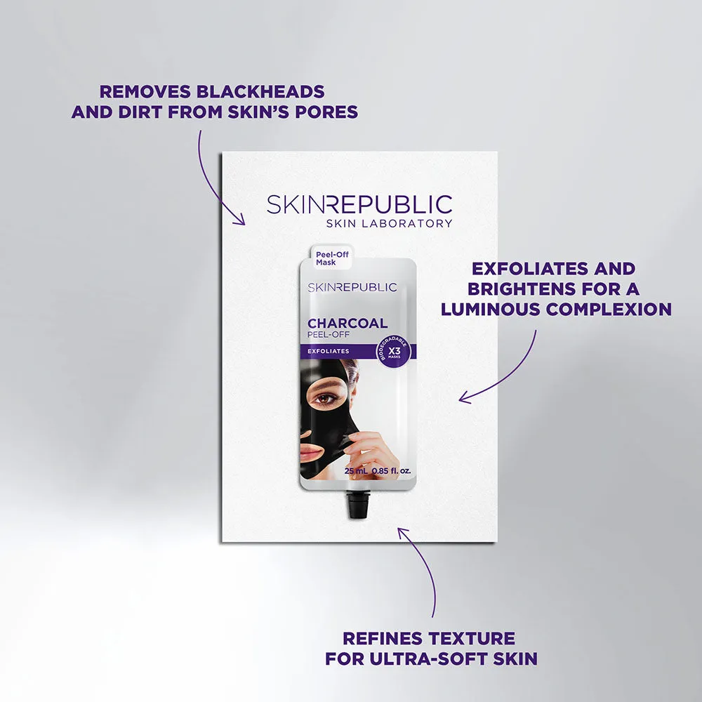 Charcoal Peel-Off Face Mask (3 Applications)