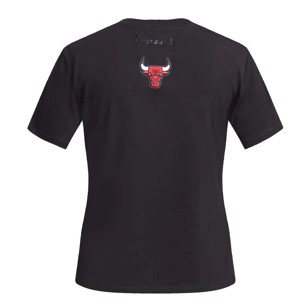 CHICAGO BULLS SCRIPT SJ SLIM FIT TEE (BLACK)