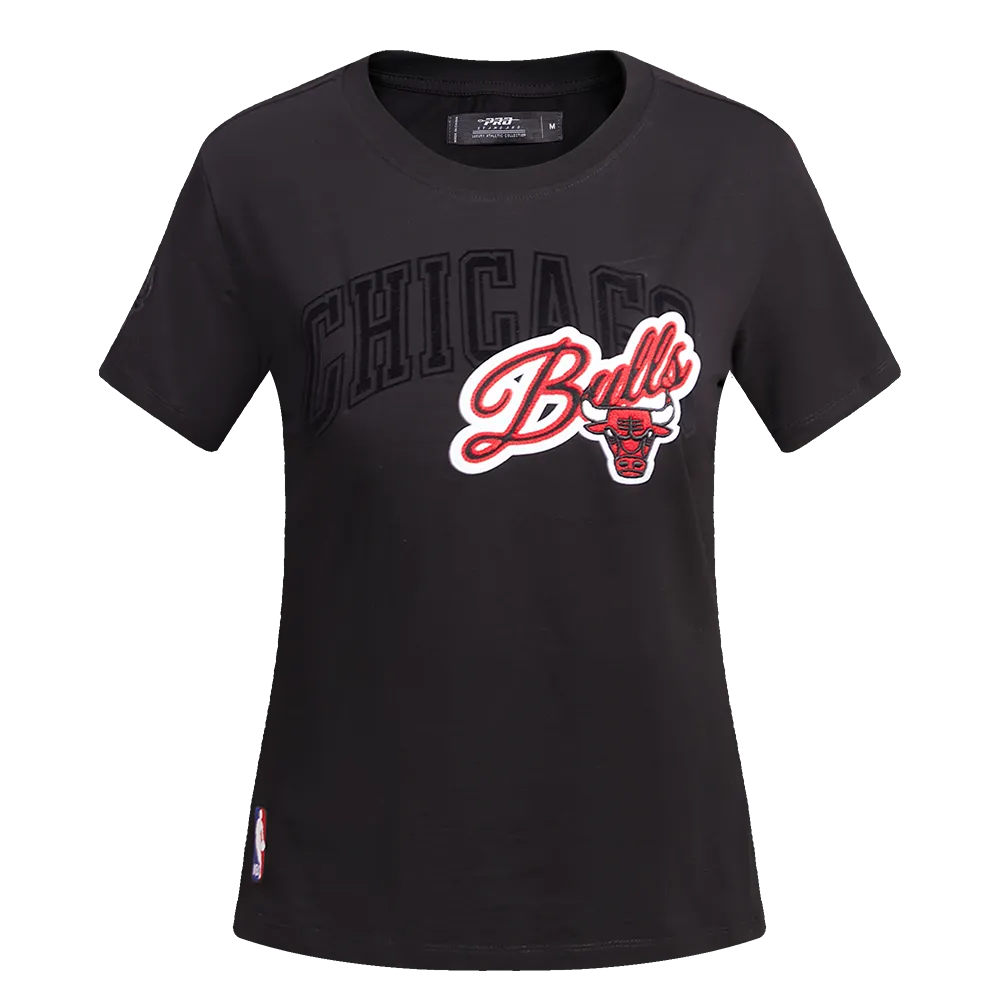 CHICAGO BULLS SCRIPT SJ SLIM FIT TEE (BLACK)
