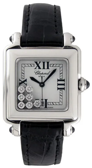 Chopard Happy Sport Diamond Steel Black Ladies Watch 27/8325-23