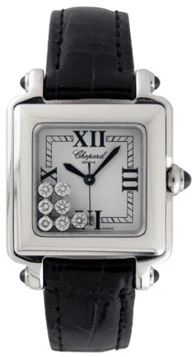 Chopard Happy Sport Diamond Steel Black Ladies Watch 27/8325-23