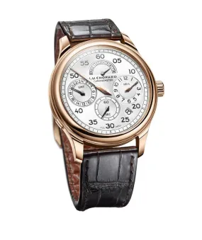 Chopard L.U.C Regulator Silver Dial 18 Carat Rose Gold Men's Watch 161971-5001