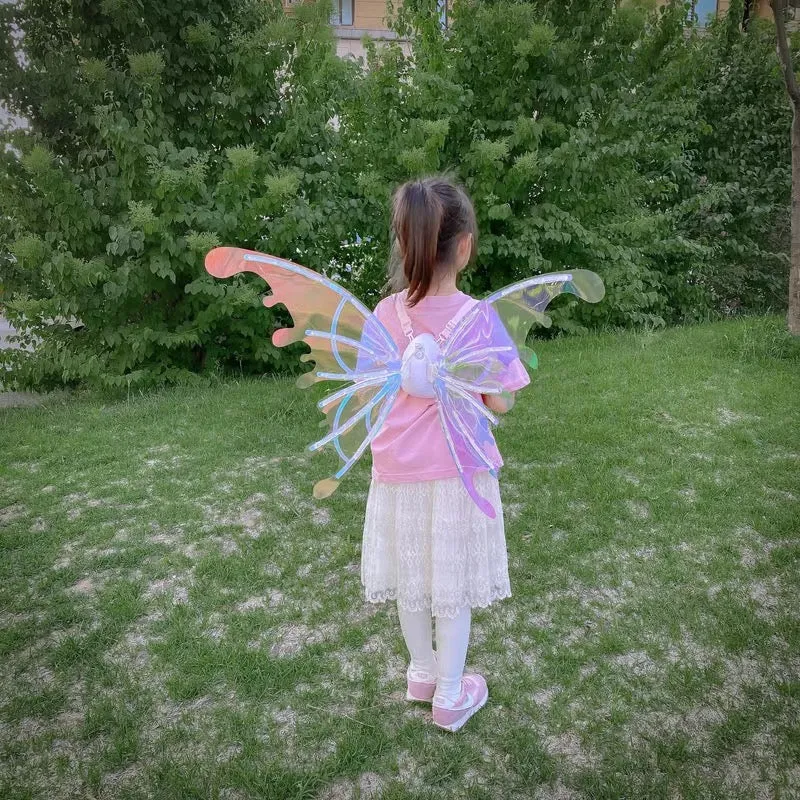 Chrismas Gift Butterfly Wings Fairy Angel Elf LED Glowing Luminous with Music Glowing Cosplay Prop