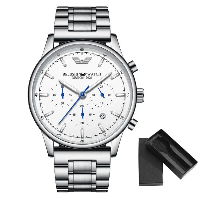 Chronograph Beautiful Watch for Men Waterproof Quartz Wrist Watch