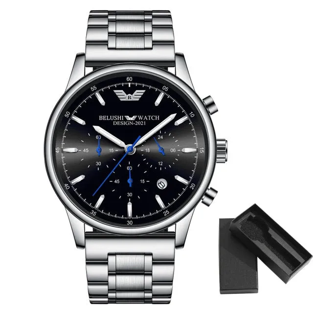 Chronograph Beautiful Watch for Men Waterproof Quartz Wrist Watch