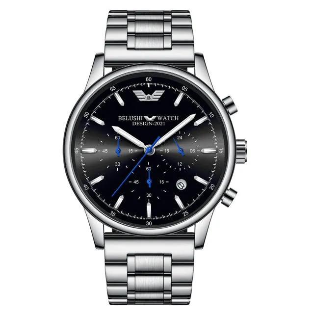 Chronograph Beautiful Watch for Men Waterproof Quartz Wrist Watch