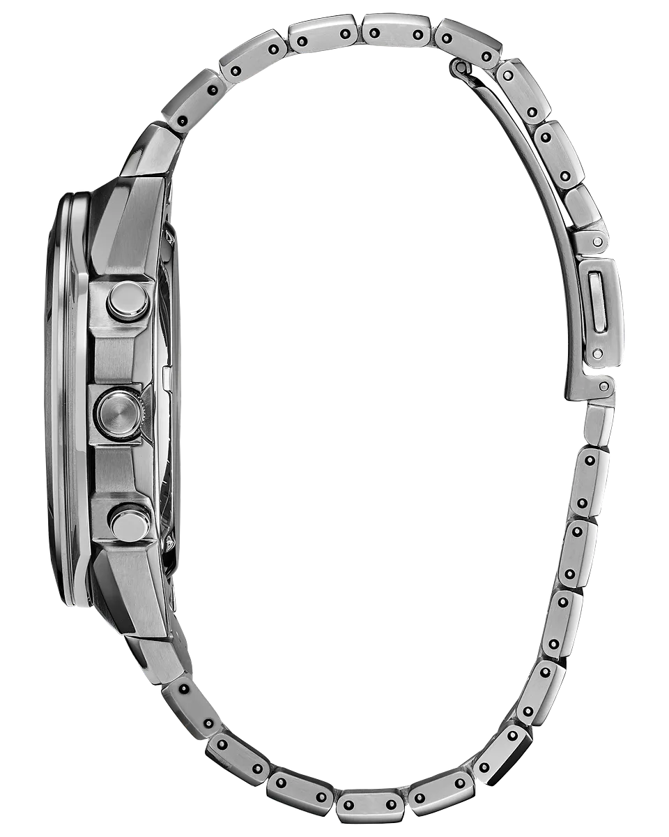 Citizen CA7050-57H Super Titanium Armor Eco-Drive Silver Stainless Steel Strap Men Watches