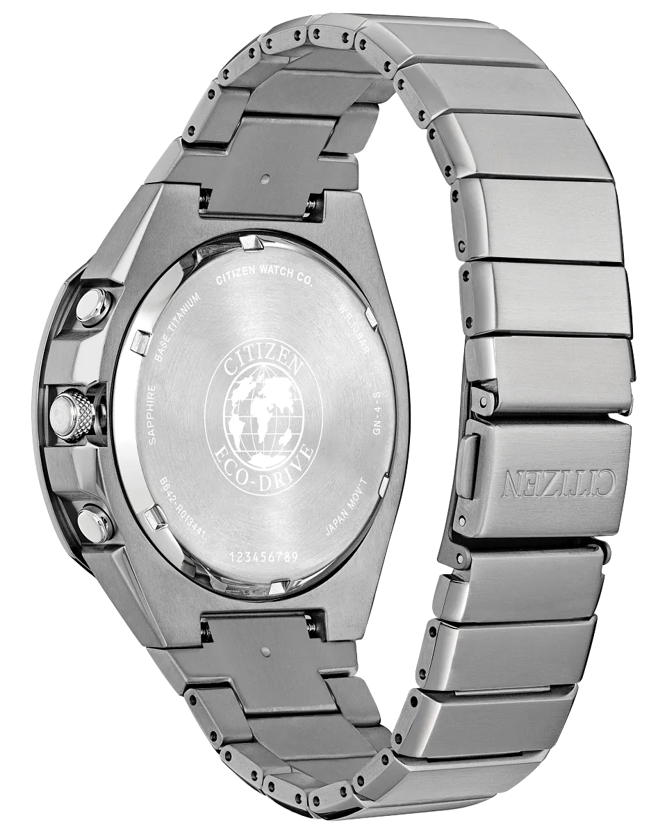 Citizen CA7050-57H Super Titanium Armor Eco-Drive Silver Stainless Steel Strap Men Watches