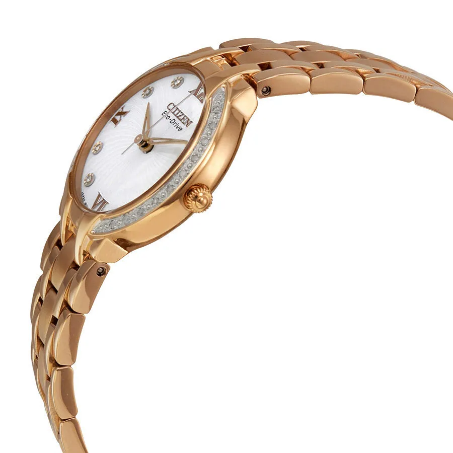 Citizen Eco Drive Bella Gold-Tone Diamond Ladies Watch EM0123-50A