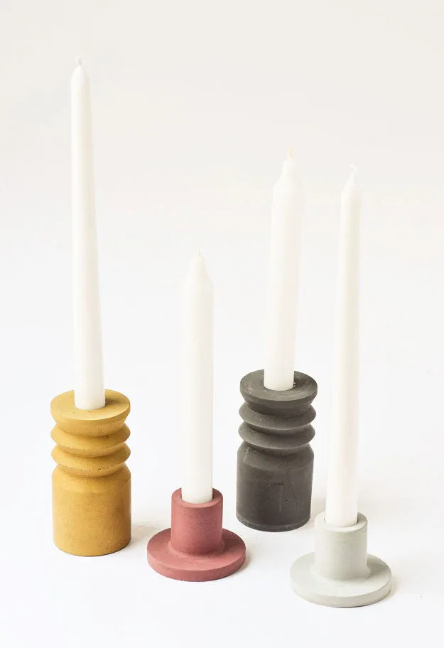 Concrete Pillar Candlestick Holder
