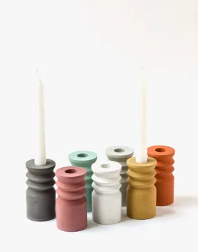Concrete Pillar Candlestick Holder