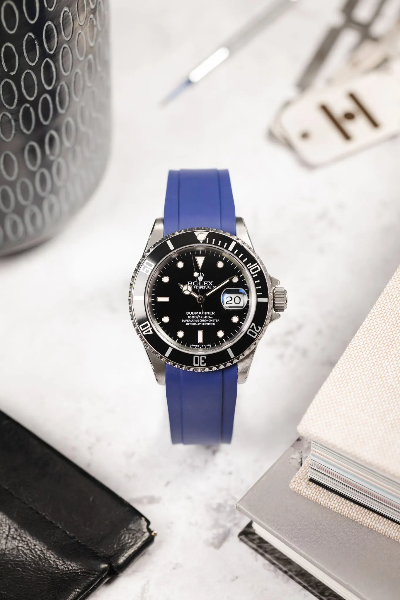 CRAFTER BLUE RX01 Rubber Watch Strap for Rolex Watches – BLUE