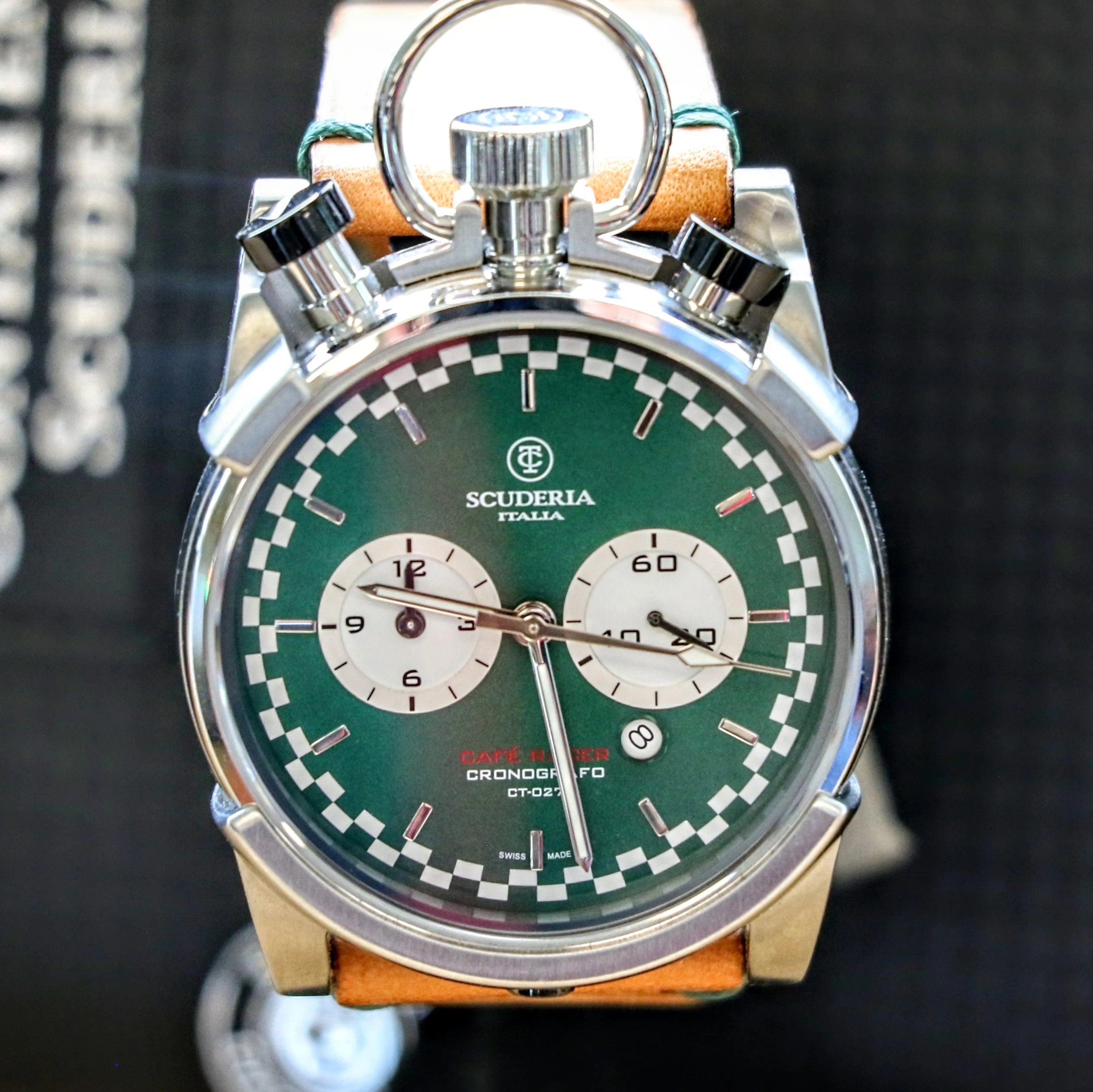 CT Scuderia Corsa Café Racer Wristwatch Chronografo Model CS20121 - Box & Papers