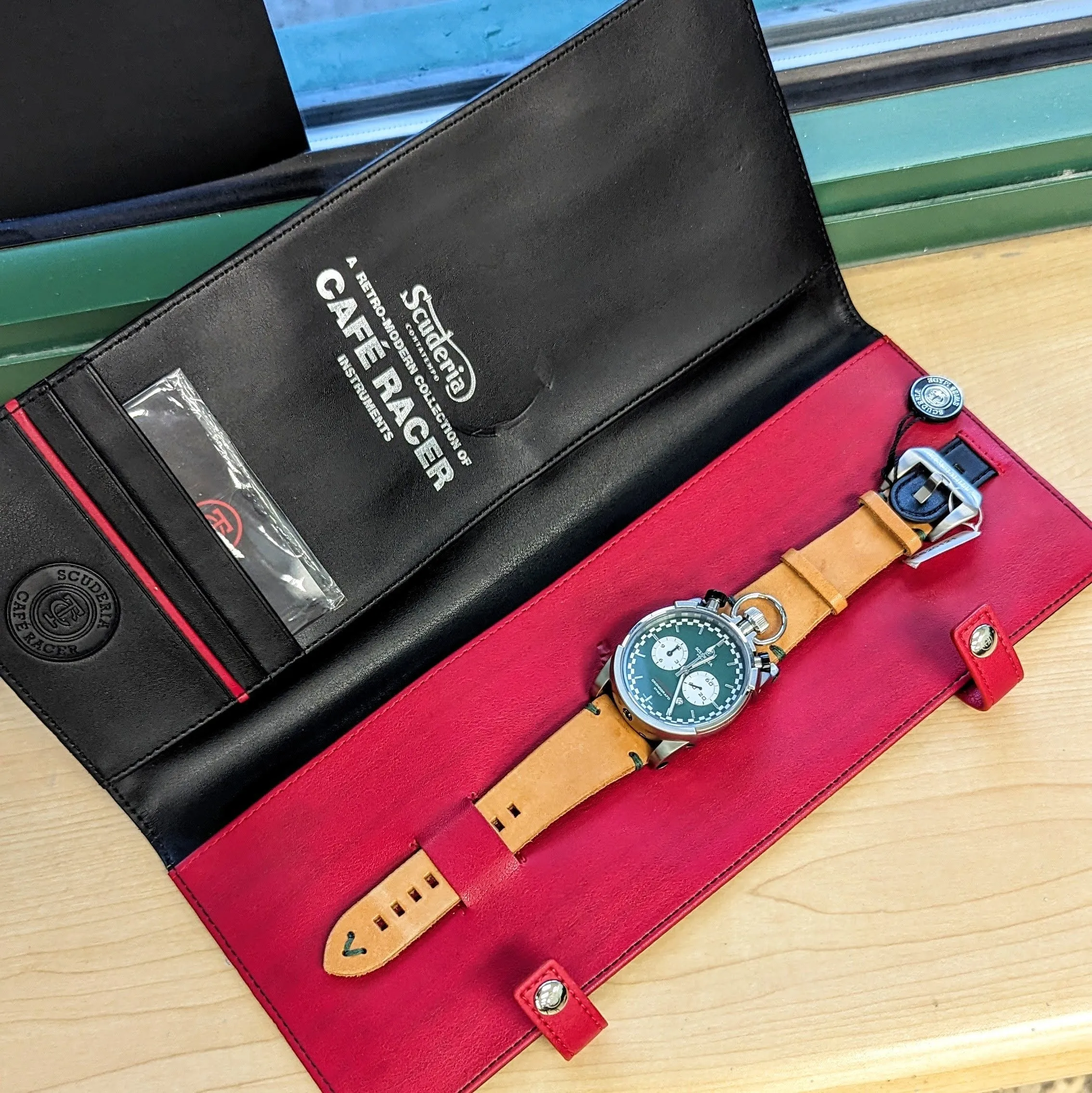 CT Scuderia Corsa Café Racer Wristwatch Chronografo Model CS20121 - Box & Papers