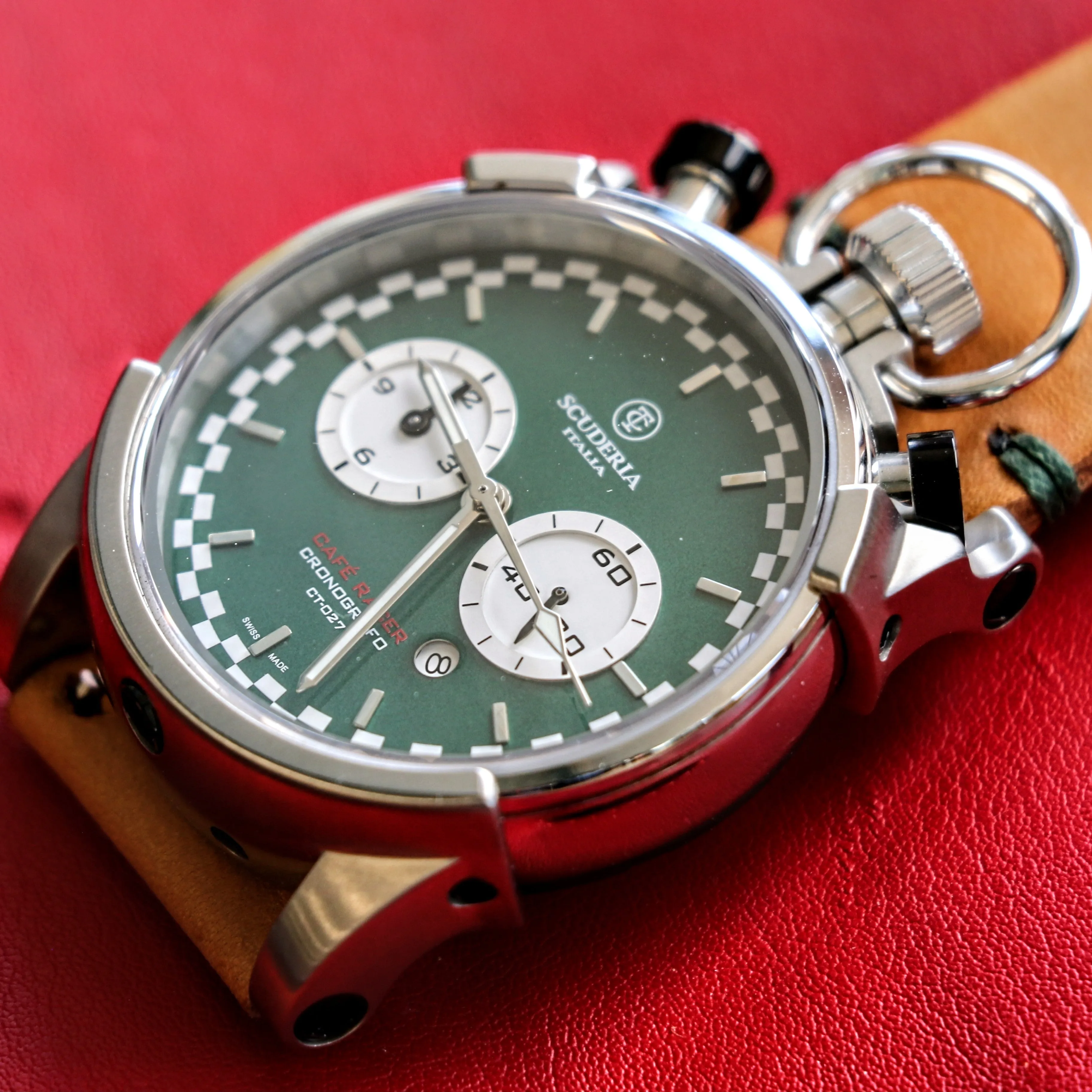 CT Scuderia Corsa Café Racer Wristwatch Chronografo Model CS20121 - Box & Papers