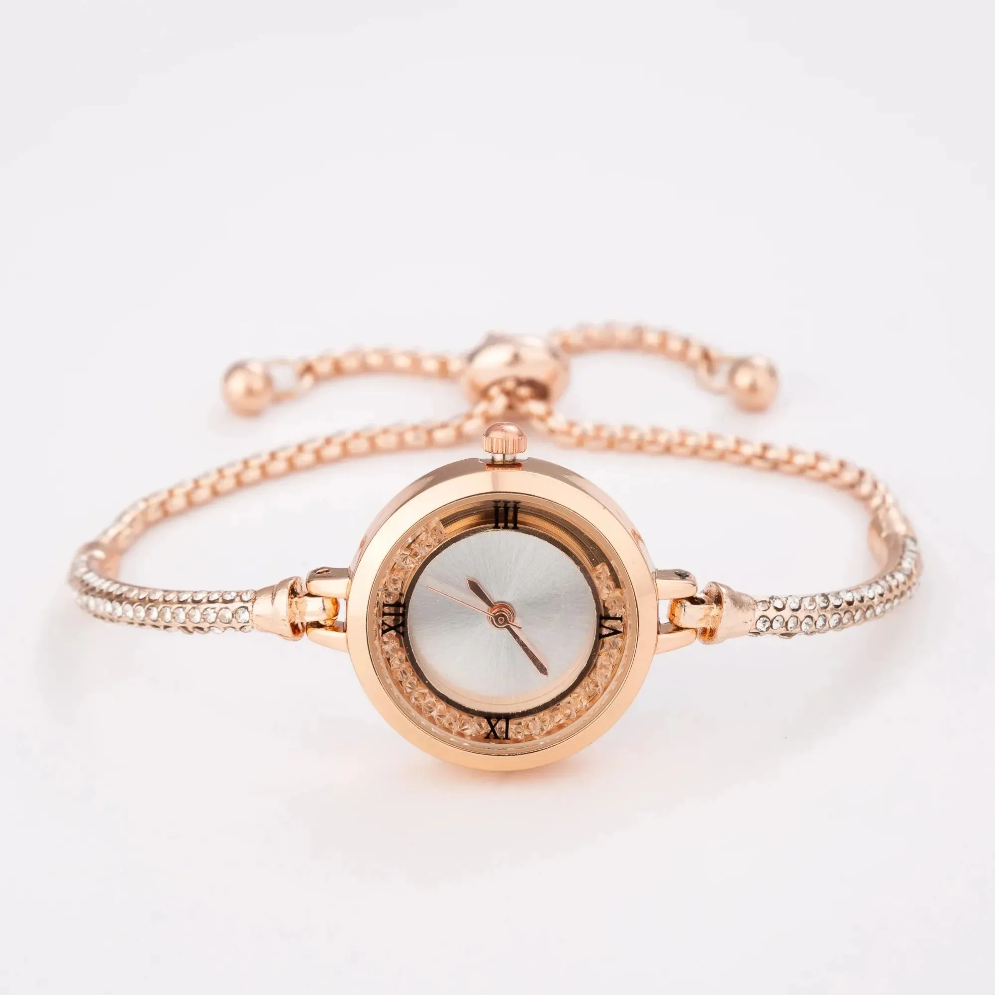 Cute Women's Steel Belt Bracelet Quartz Watch