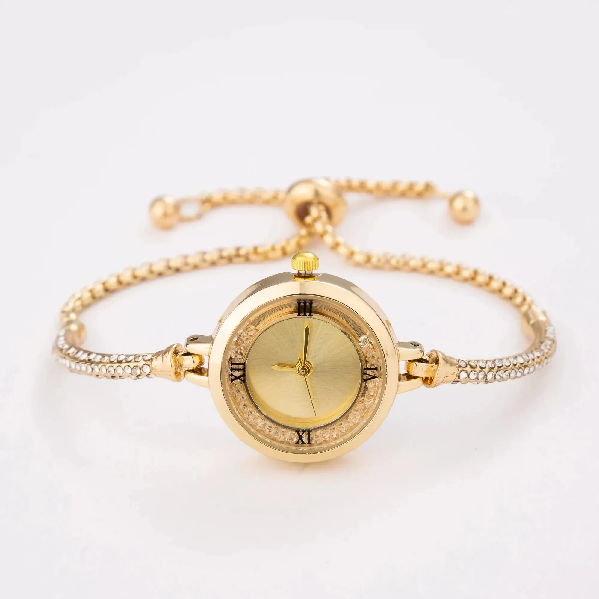 Cute Women's Steel Belt Bracelet Quartz Watch