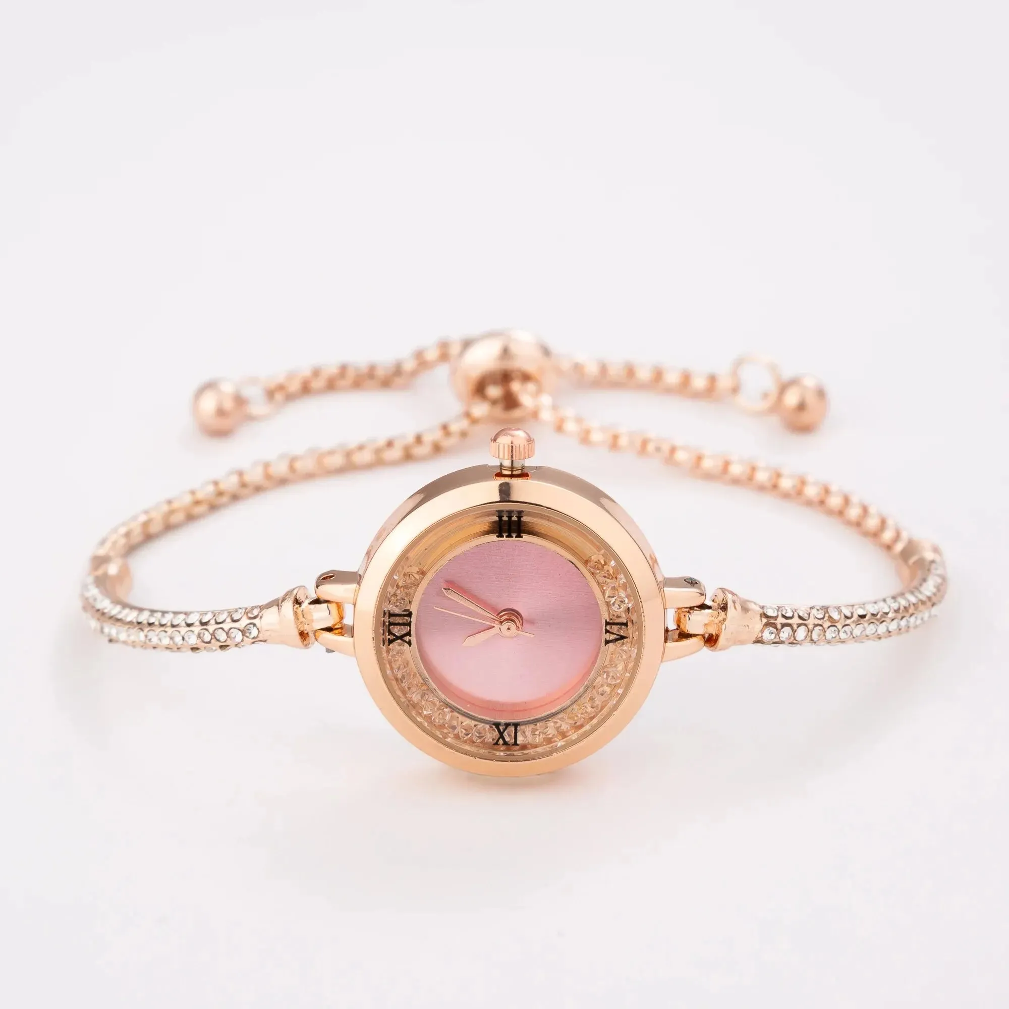 Cute Women's Steel Belt Bracelet Quartz Watch
