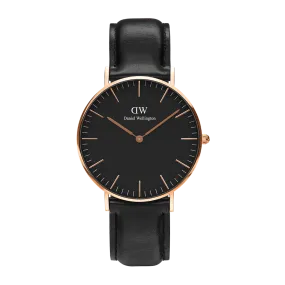 Daniel Wellington Classic 40 Sheffield Rose Gold & Black Watch
