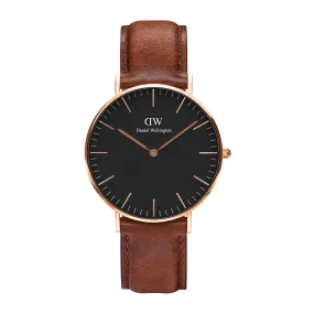 Daniel Wellington Classic 40 St Mawes Rose Gold & Black Watch