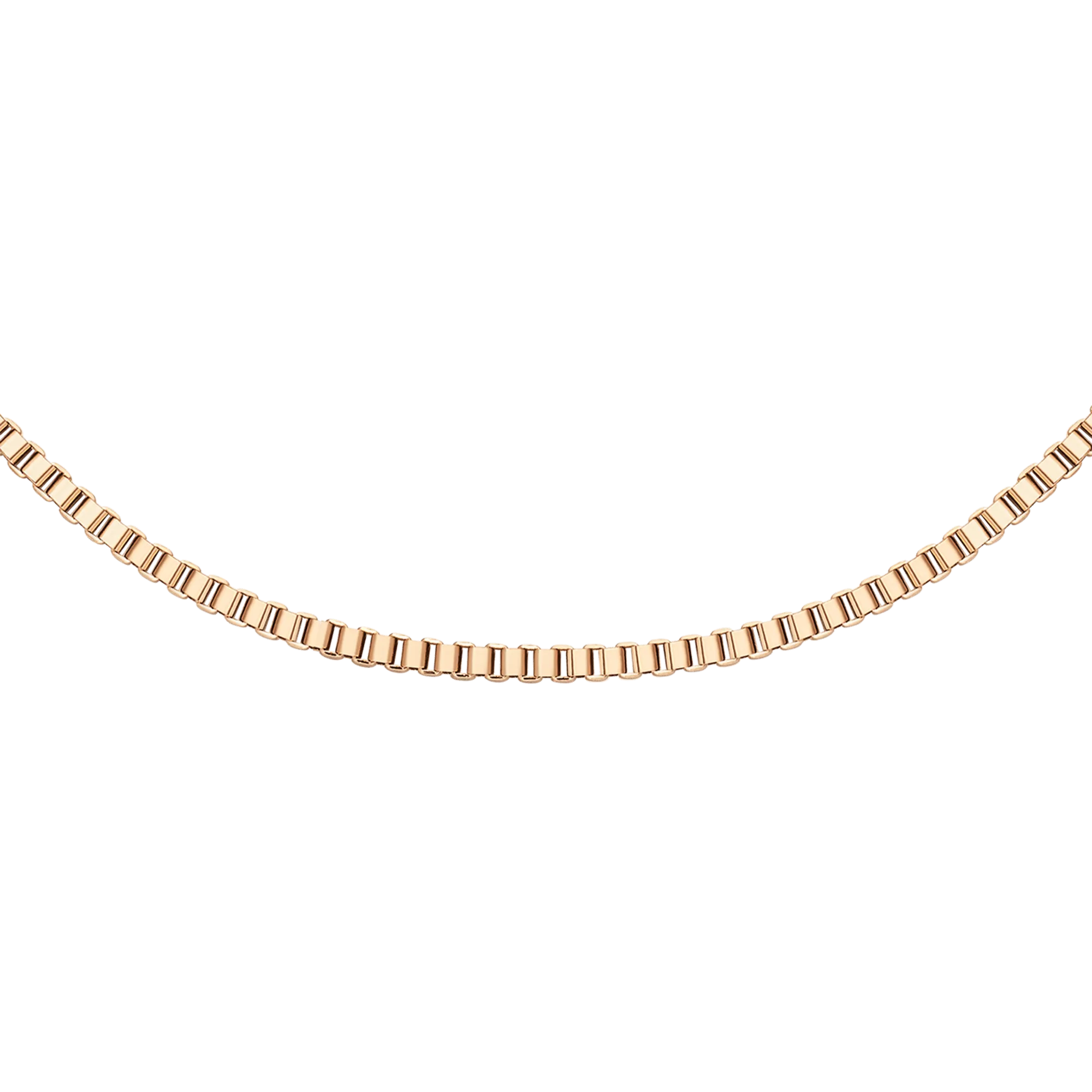 Daniel Wellington Elan Box Chain Necklace Short Rose Gold