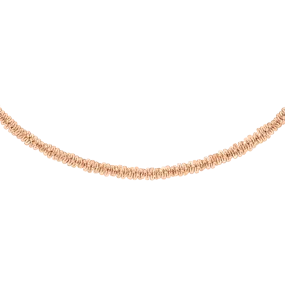 Daniel Wellington Elan Twisted Chain Necklace Short Rose Gold