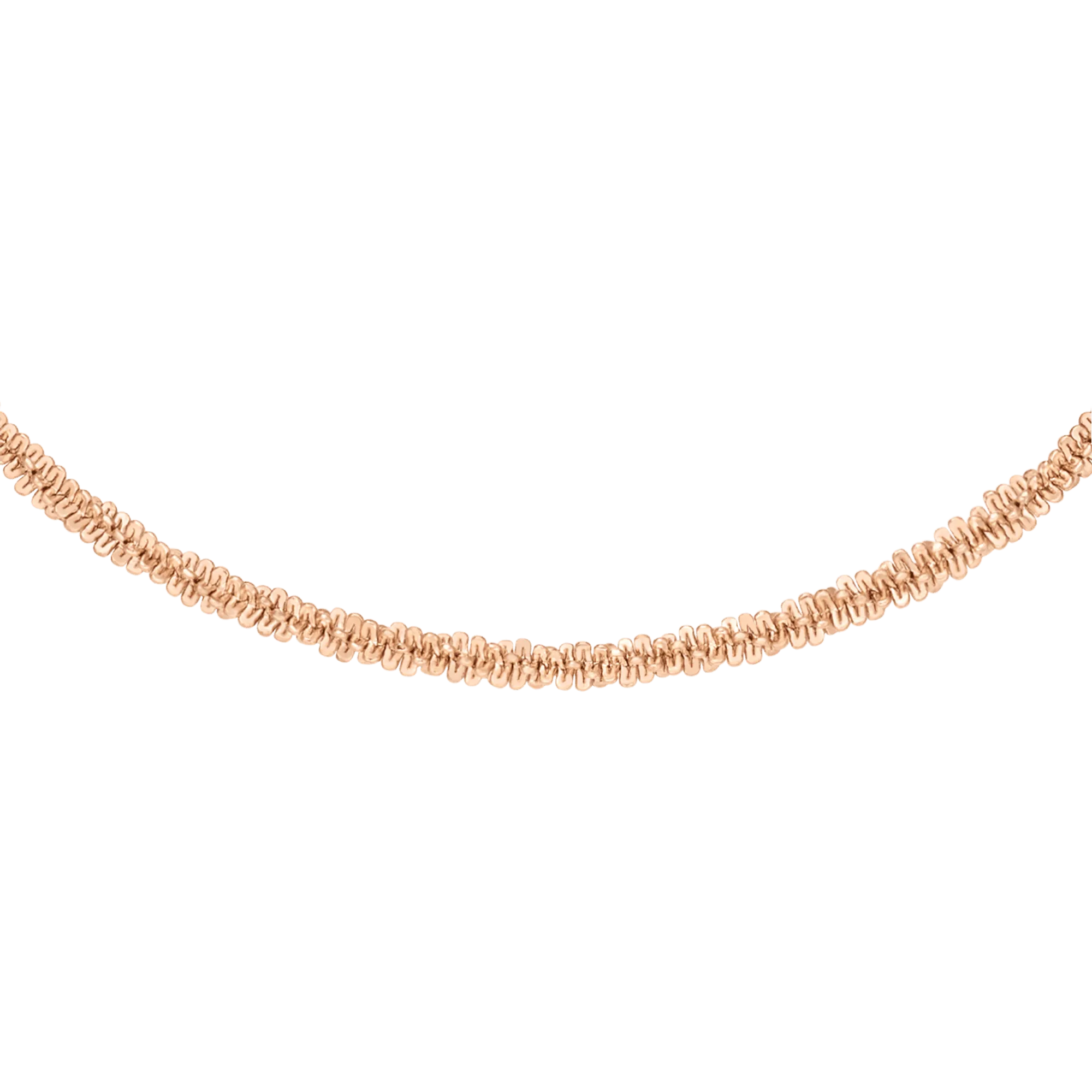 Daniel Wellington Elan Twisted Chain Necklace Short Rose Gold