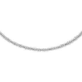 Daniel Wellington Elan Twisted Chain Necklace Short Silver