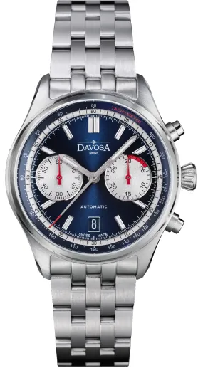 Davosa Newton Pilot Rally Blue Bracelet Limited Edition