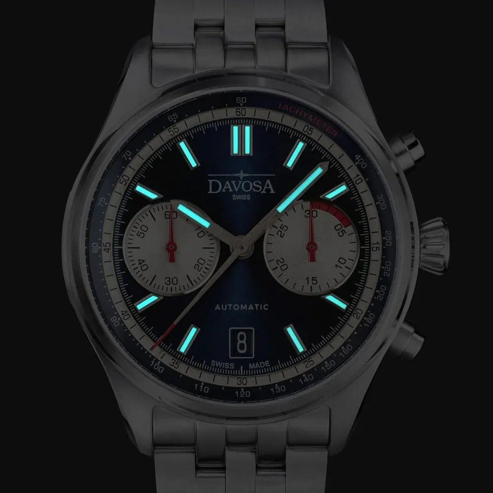 Davosa Newton Pilot Rally Blue Bracelet Limited Edition