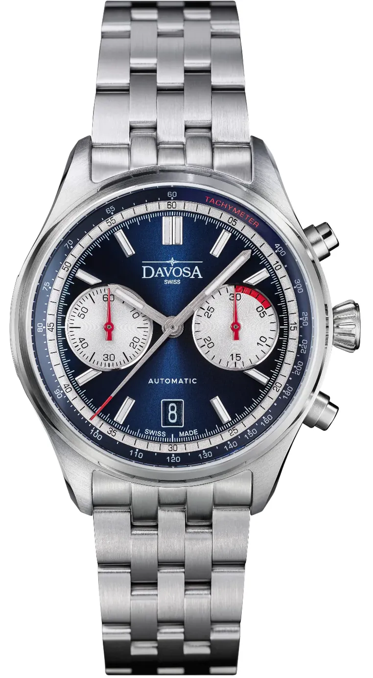 Davosa Newton Pilot Rally Blue Bracelet Limited Edition