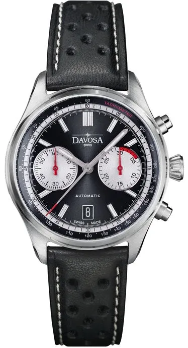 Davosa Newton Pilot Rally Chronograph Black Limited Edition