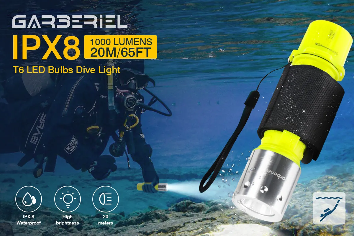 Diving Flashlight Scuba Light Underwater 20 Meter ( 65 ft)